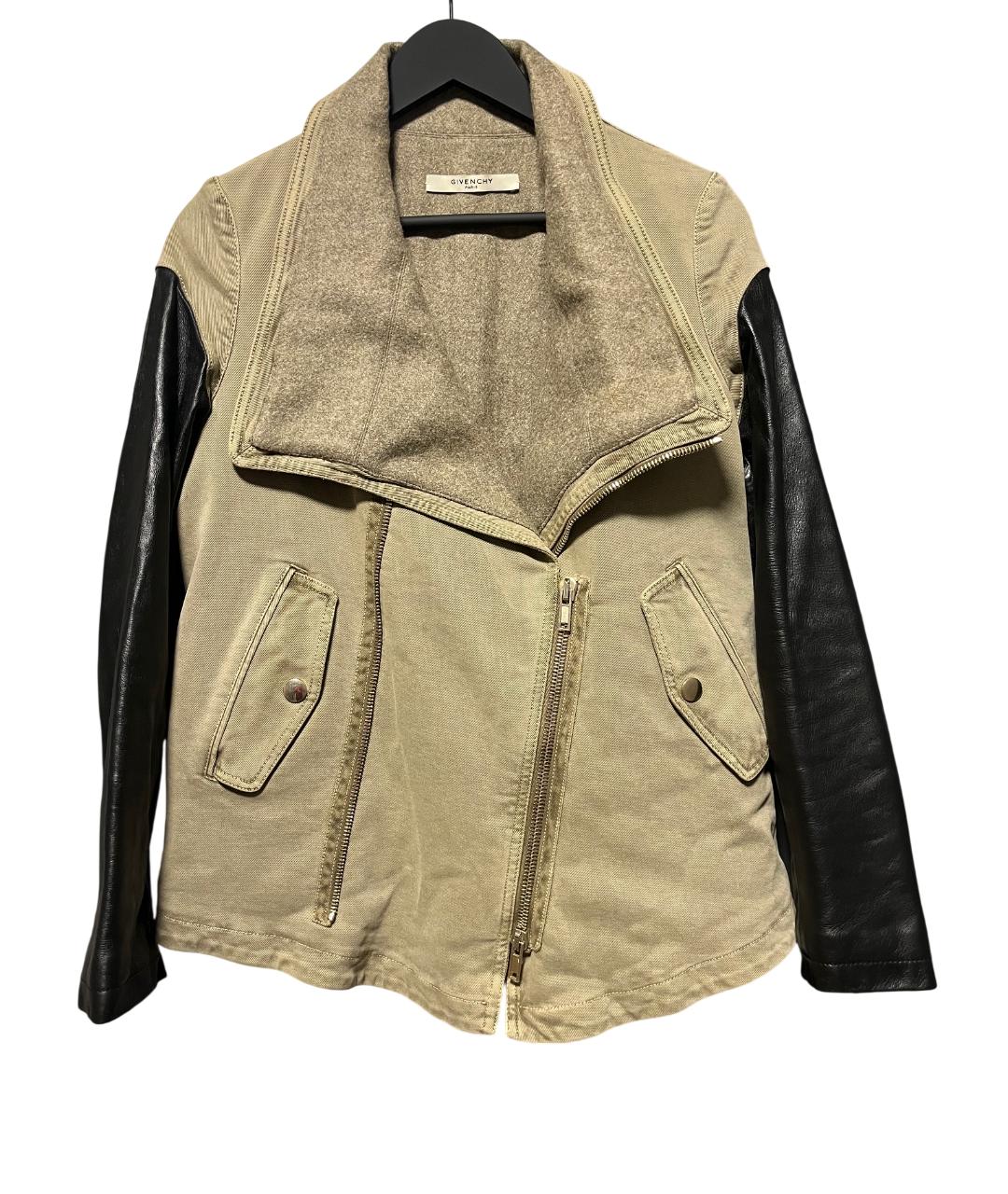 GIVENCHY Хаки кожаная куртка, фото 6