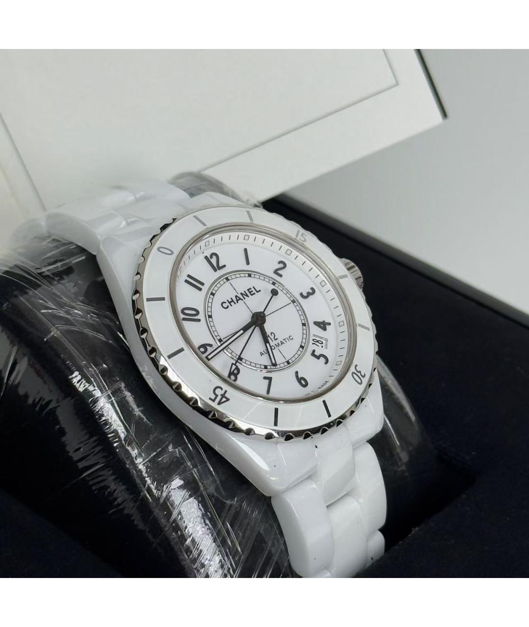CHANEL Белые керамические часы, фото 5