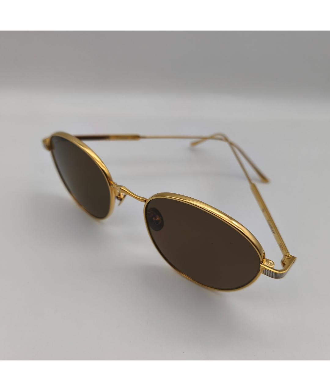 CARTIER Золотые солнцезащитные очки, фото 8