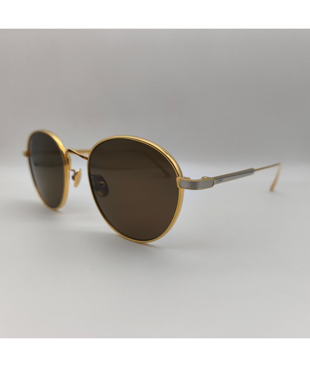 CARTIER Золотые солнцезащитные очки, фото 2