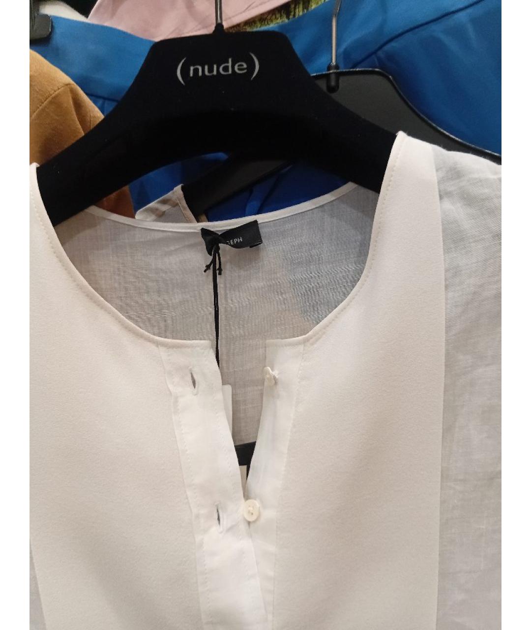 JOSEPH Белое льняное повседневное платье, фото 4