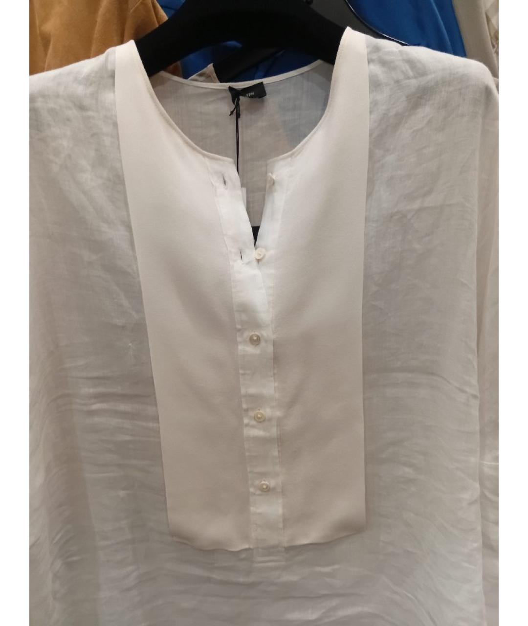 JOSEPH Белое льняное повседневное платье, фото 3