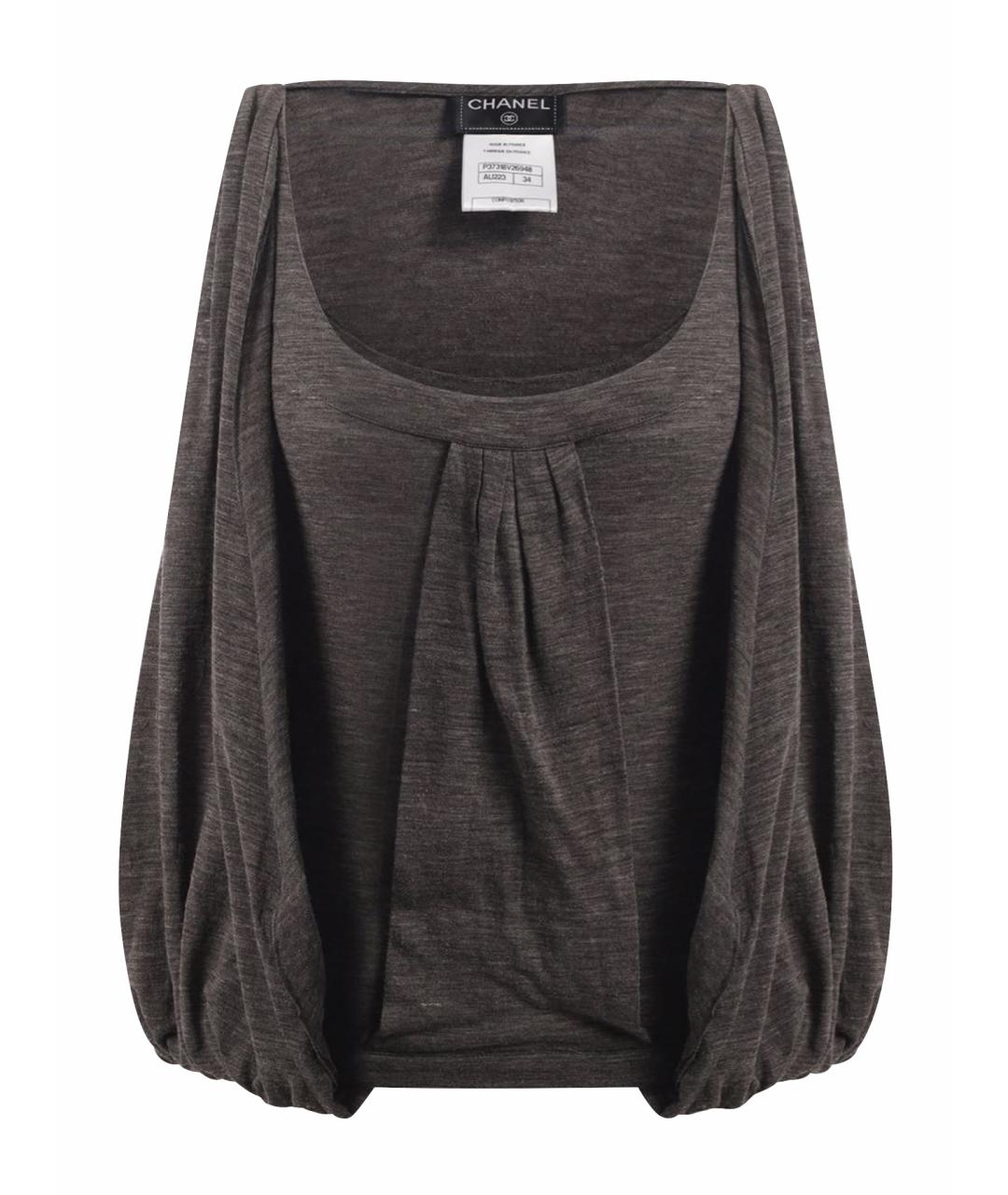 CHANEL Серая майка, фото 1