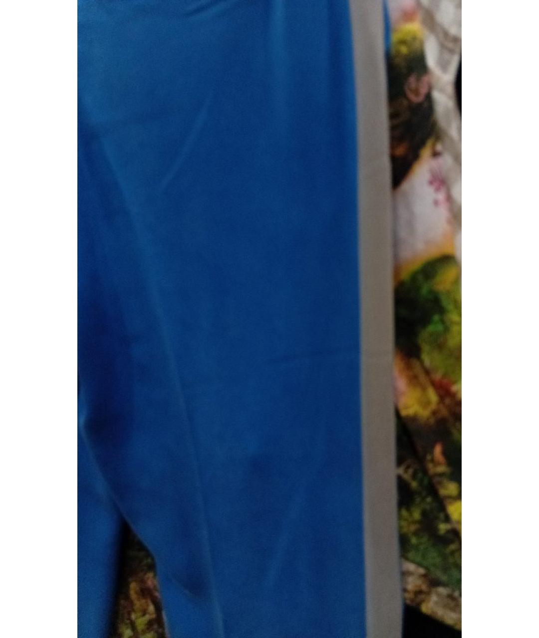 JOSEPH Синие шелковые прямые брюки, фото 5