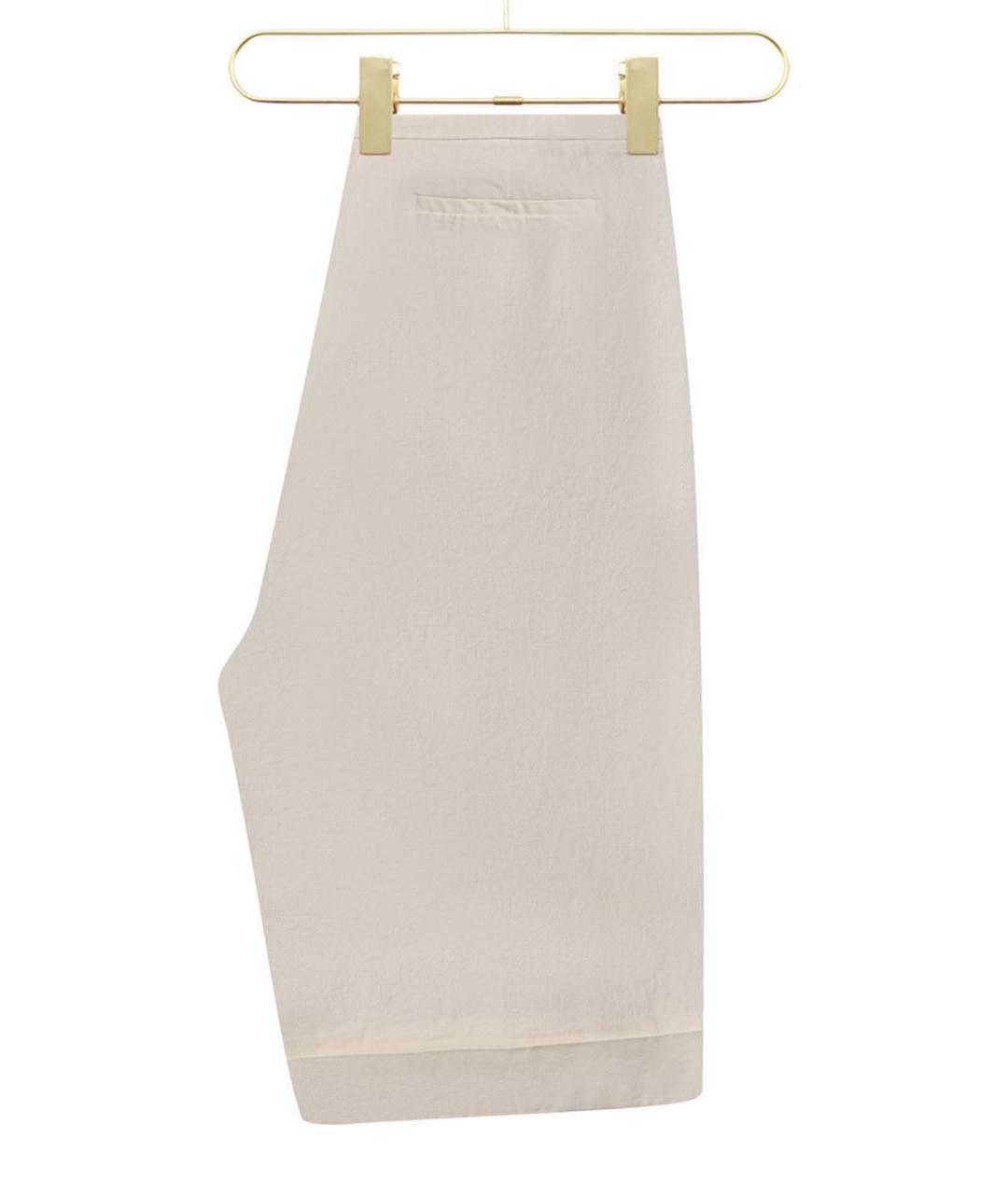 HERMES Бежевые льняные шорты, фото 3