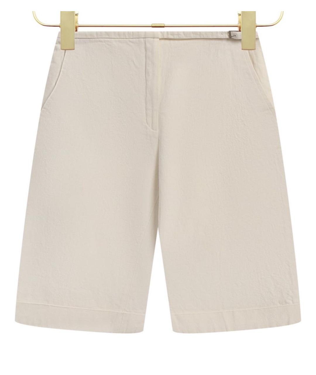 HERMES Бежевые льняные шорты, фото 6