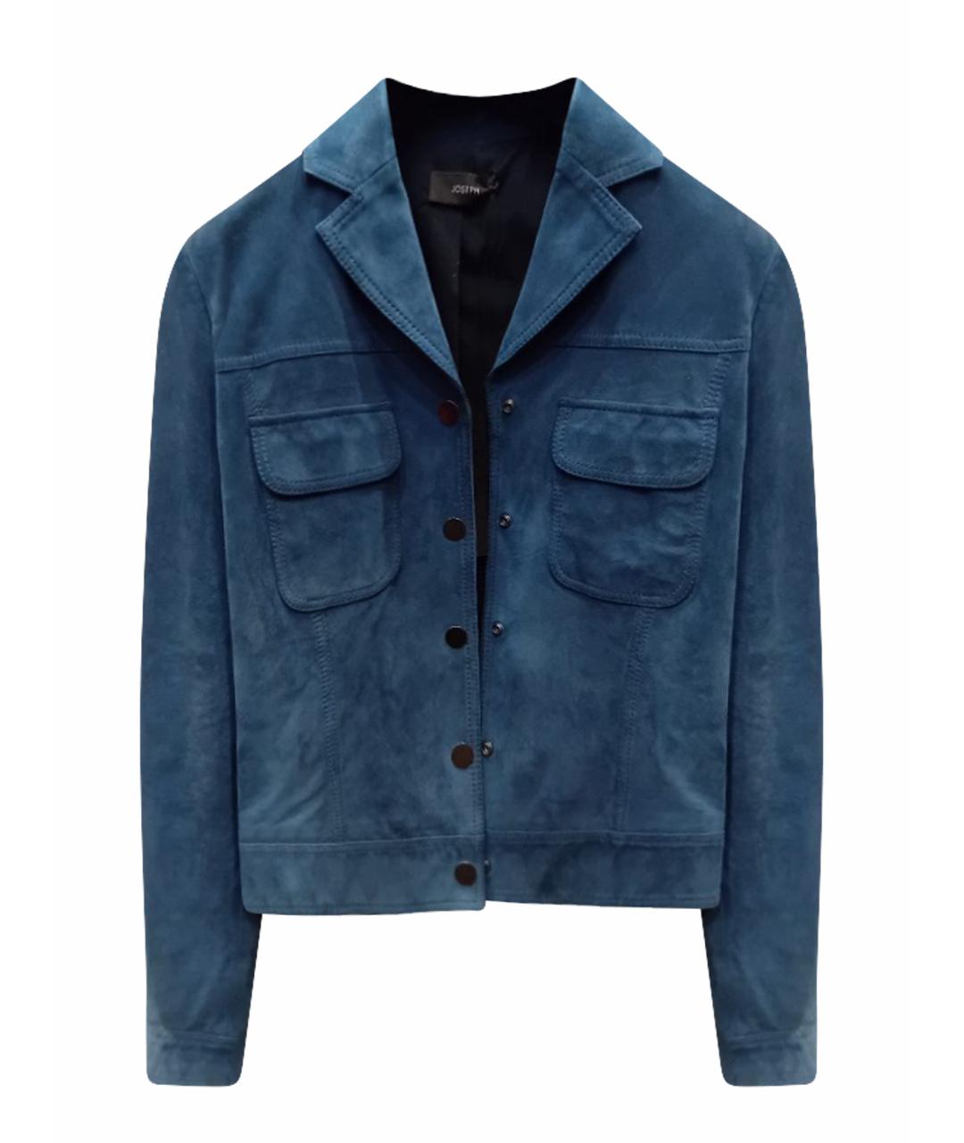 JOSEPH Синяя кожаная куртка, фото 1