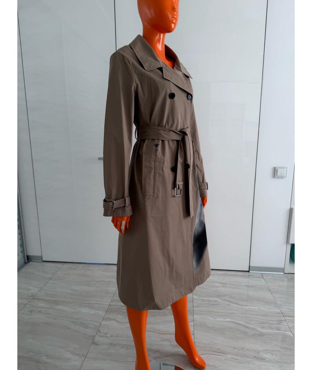 CHRISTIAN DIOR Бежевый хлопковый тренч/плащ, фото 7