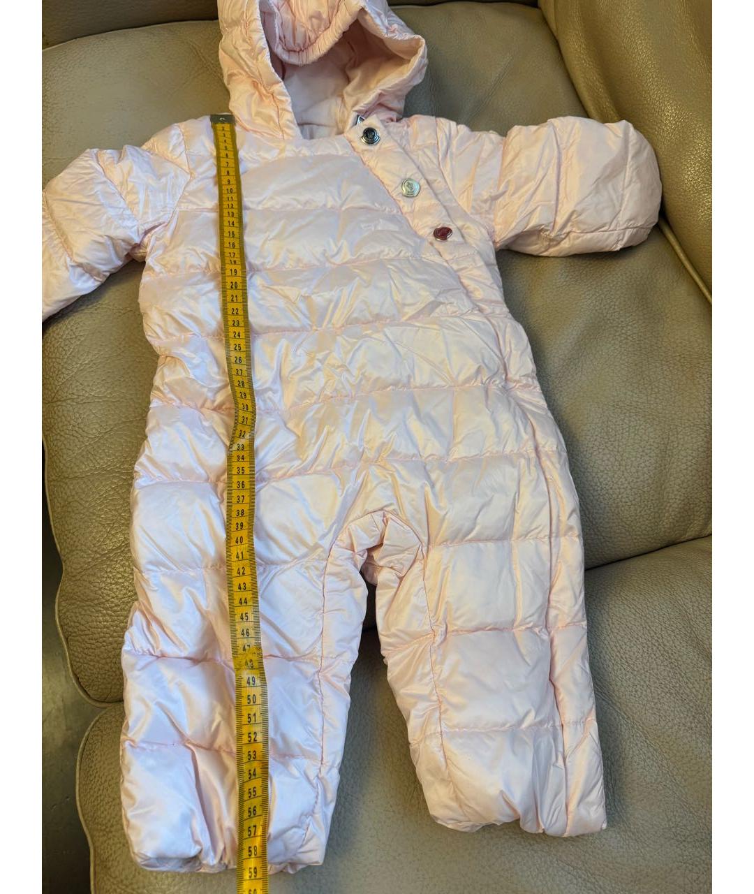 MONCLER Розовый комбинезон, фото 8