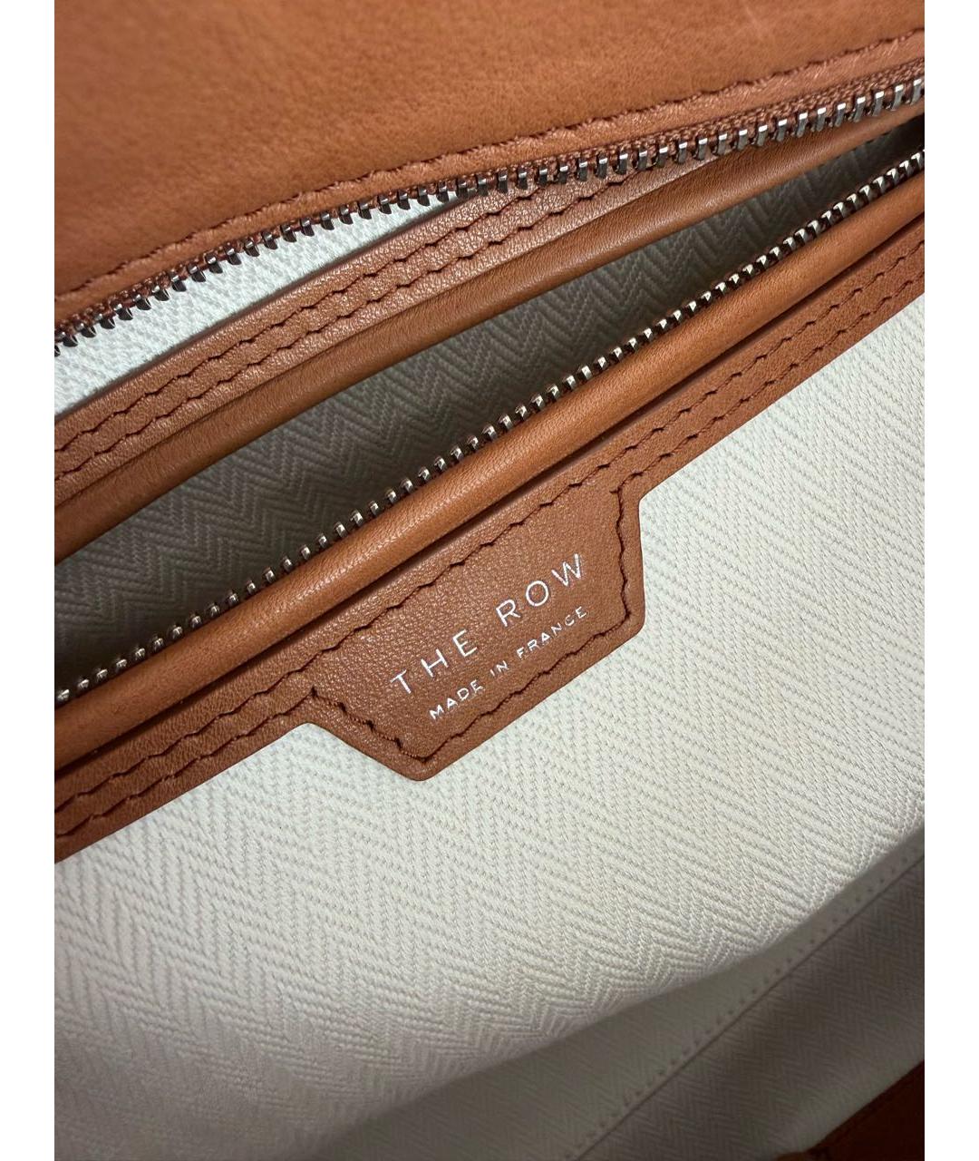 THE ROW Коричневая кожаная сумка тоут, фото 4