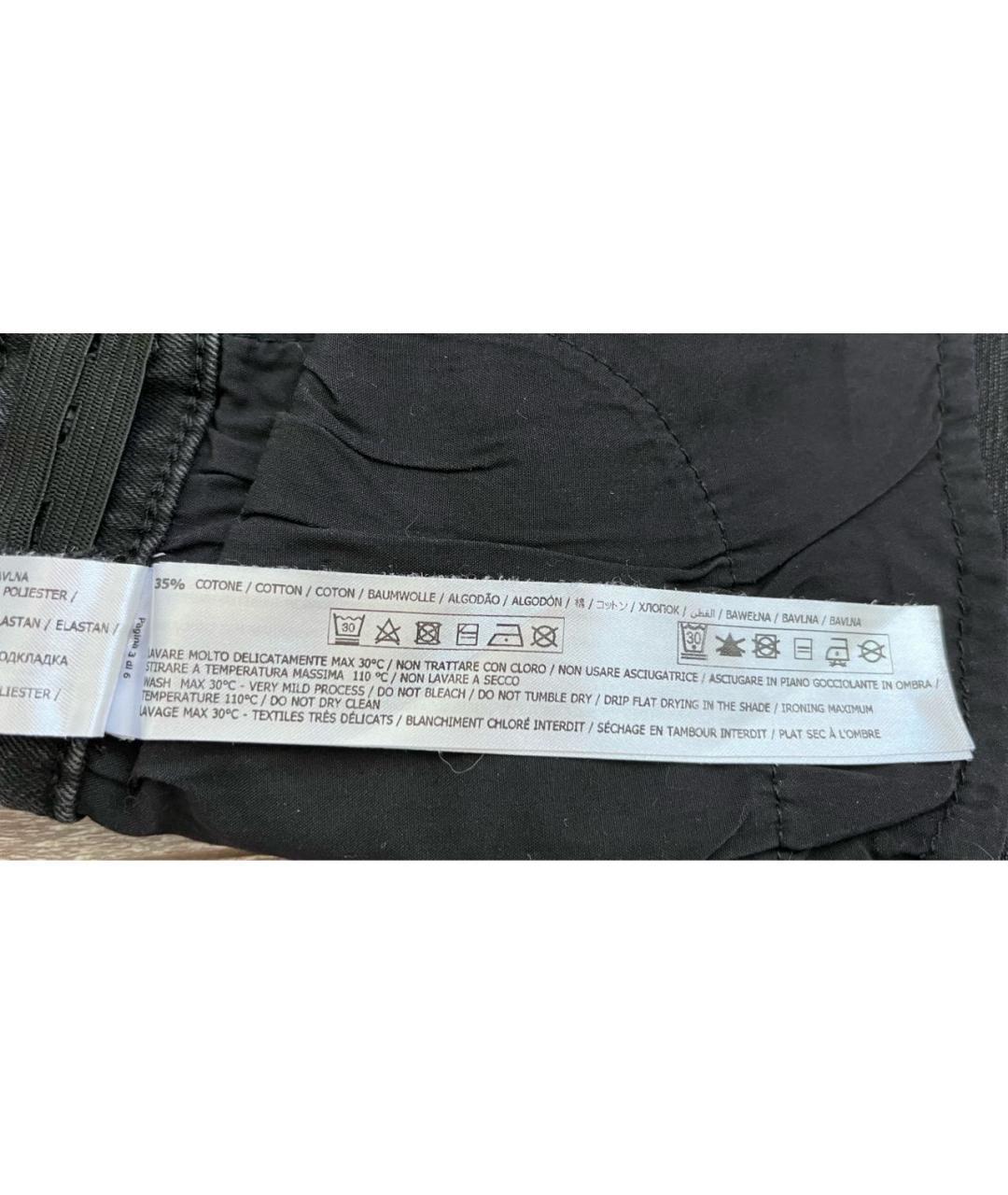 TWIN-SET Черные хлопковые детские джинсы, фото 8