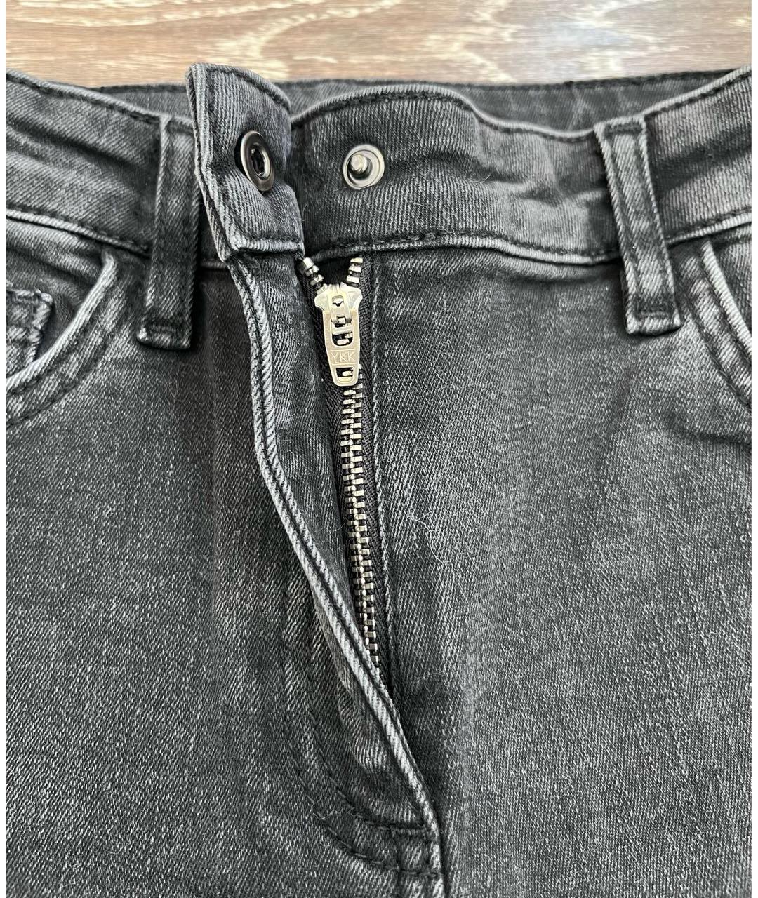 TWIN-SET Черные хлопковые детские джинсы, фото 5