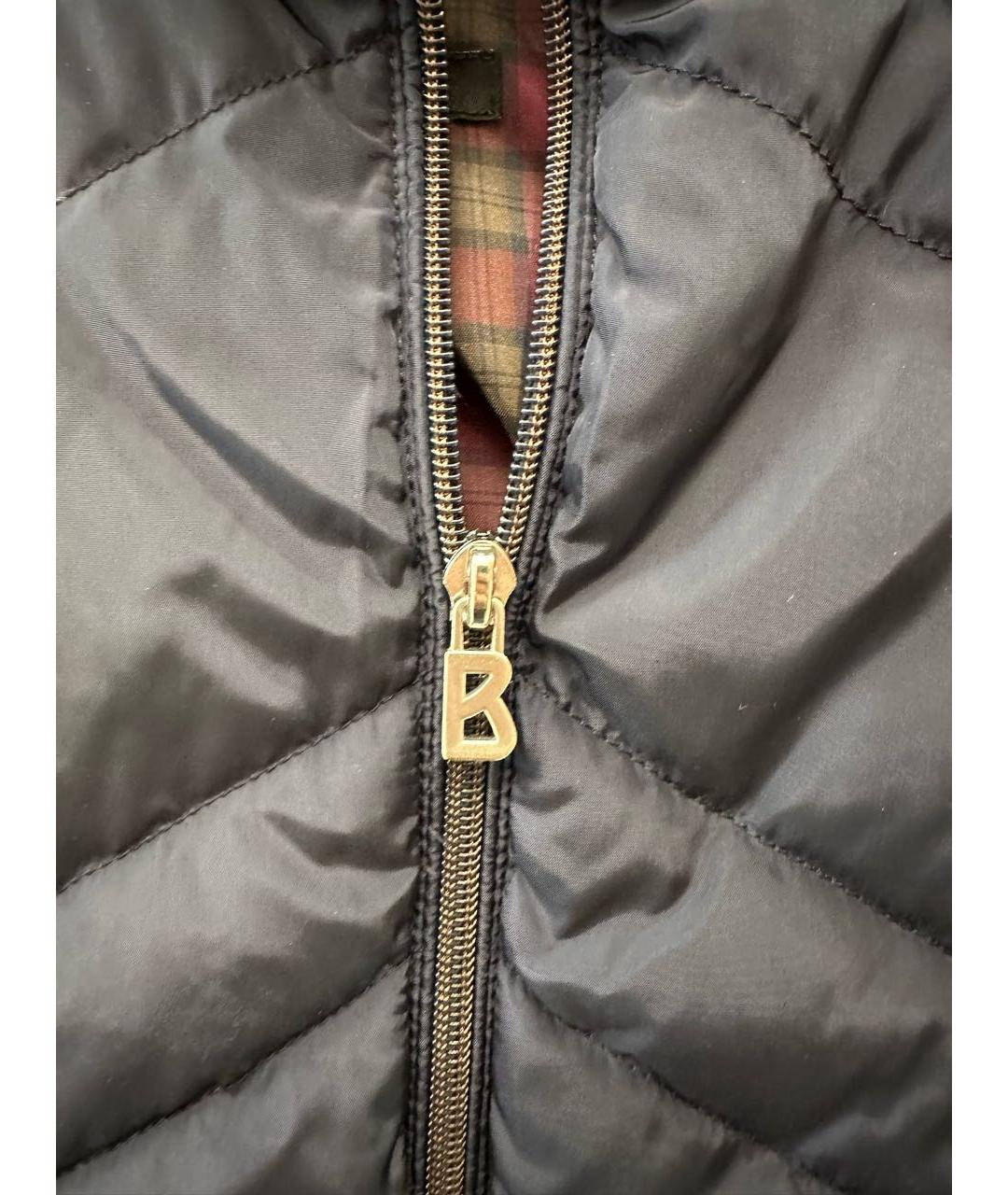 BOGNER Темно-синяя полиамидовая дубленка/шуба, фото 4