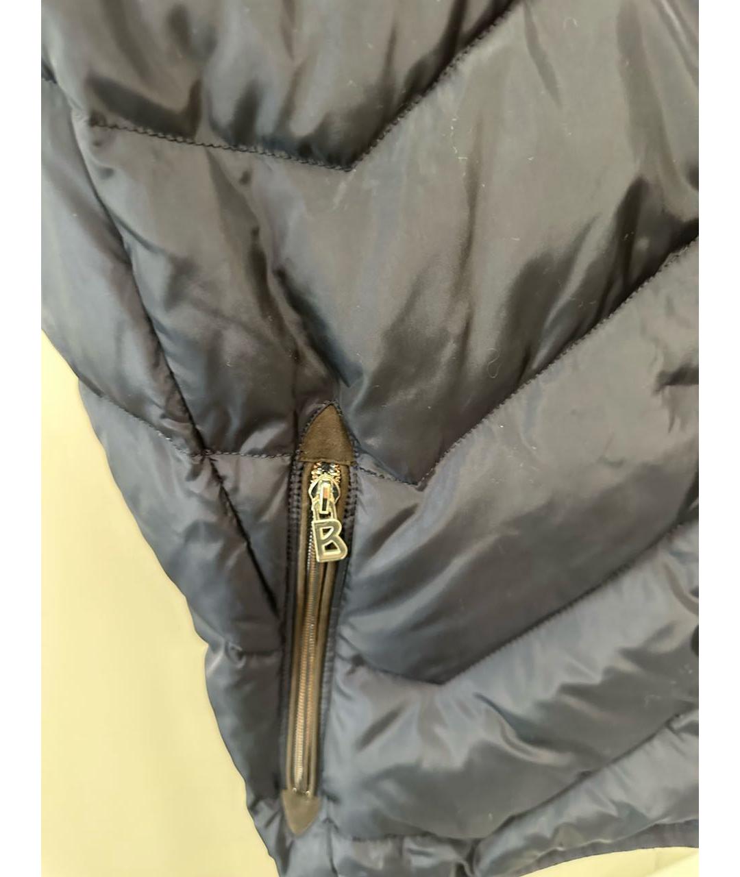 BOGNER Темно-синяя полиамидовая дубленка/шуба, фото 5