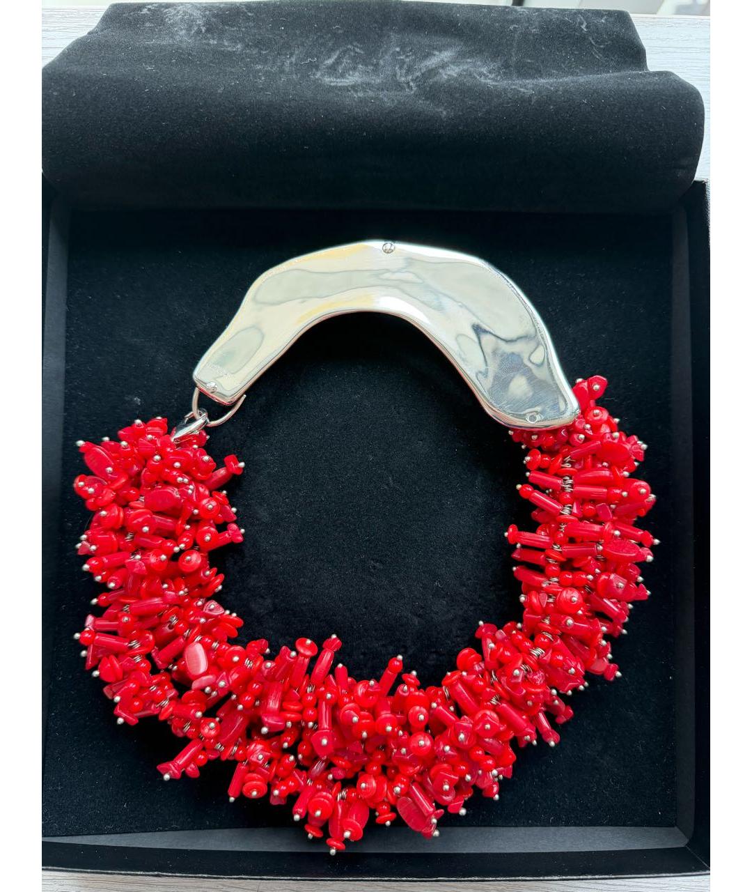 DRIES VAN NOTEN Красное колье, фото 2