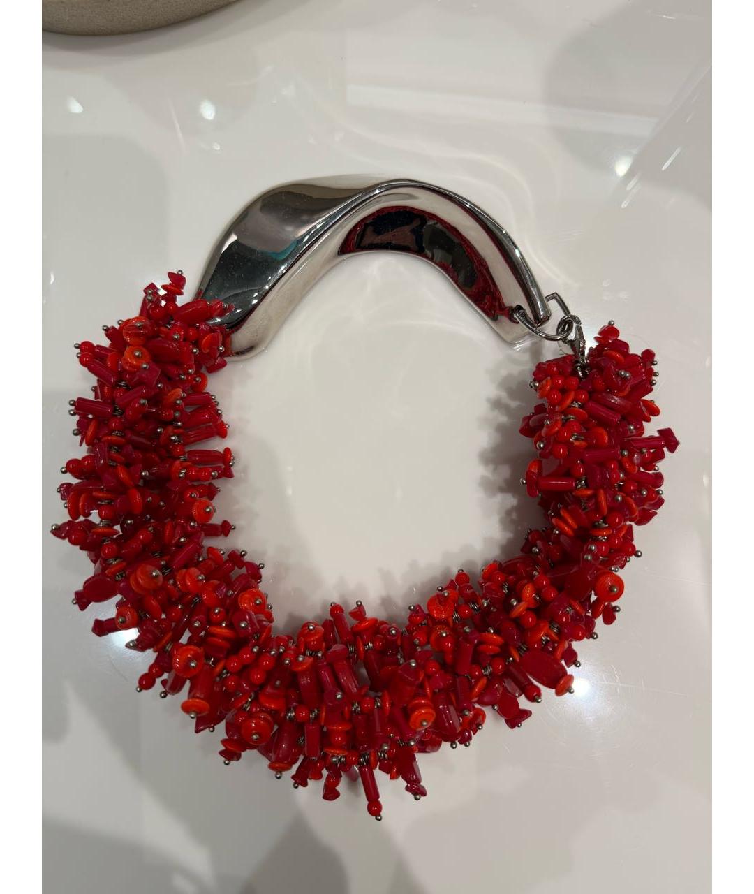 DRIES VAN NOTEN Красное колье, фото 8