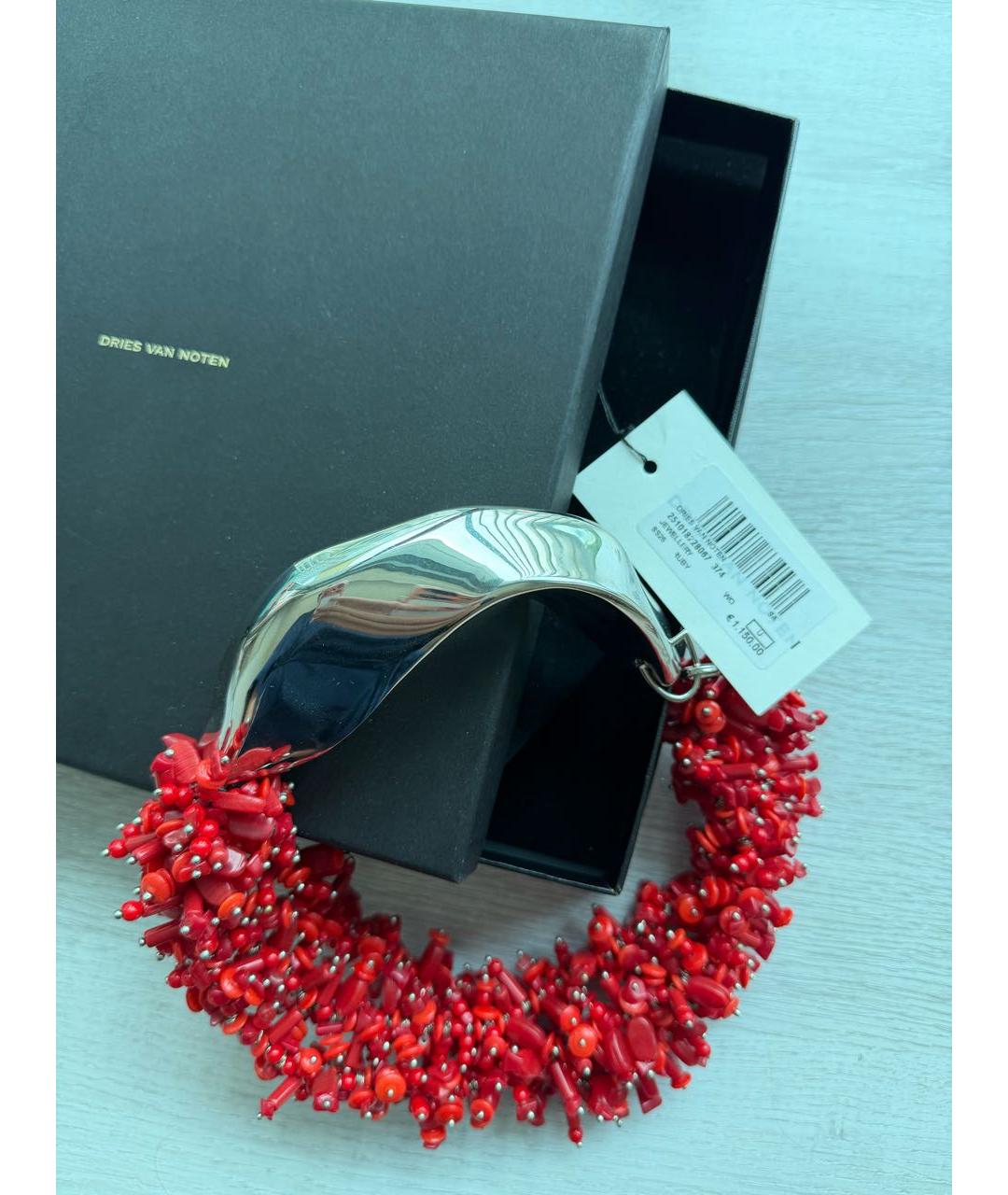 DRIES VAN NOTEN Красное колье, фото 4
