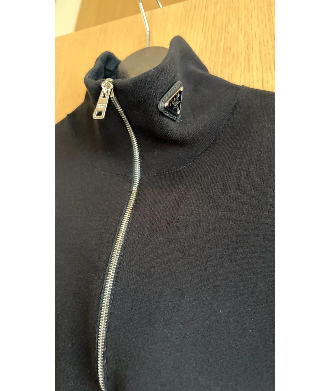 PRADA Черная вискозная майка, фото 4