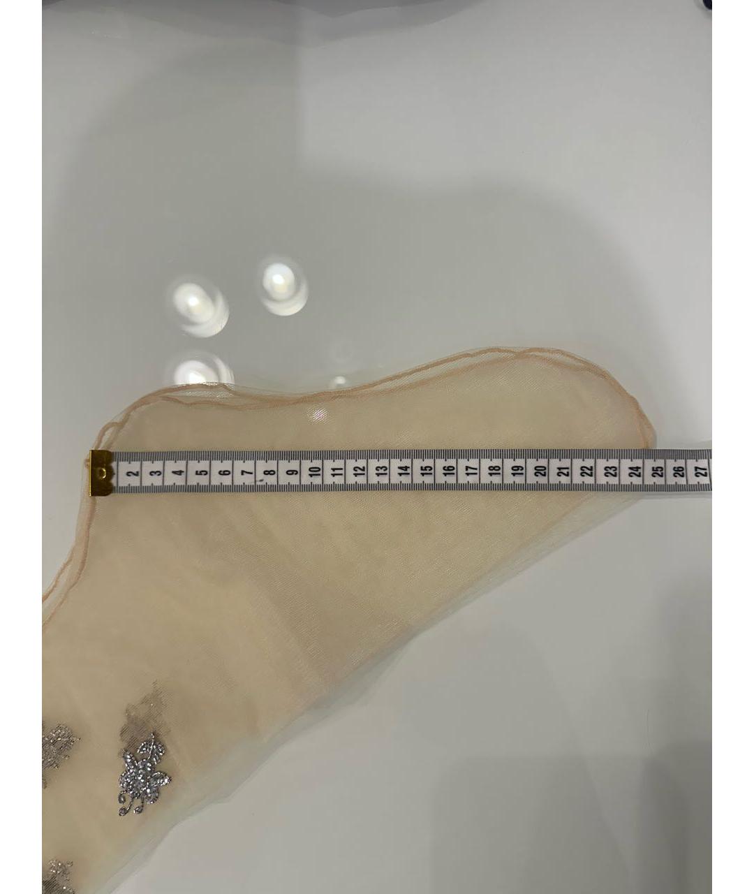 FENDI Бежевые носки, чулки и колготы, фото 5