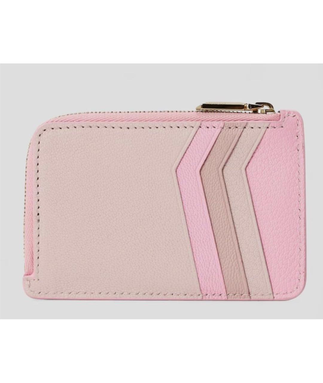 TIFFANY&CO Розовый кожаный кошелек, фото 3