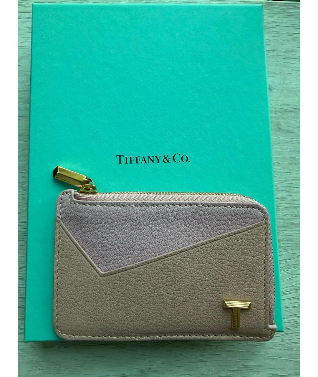 TIFFANY&CO Розовый кожаный кошелек, фото 5