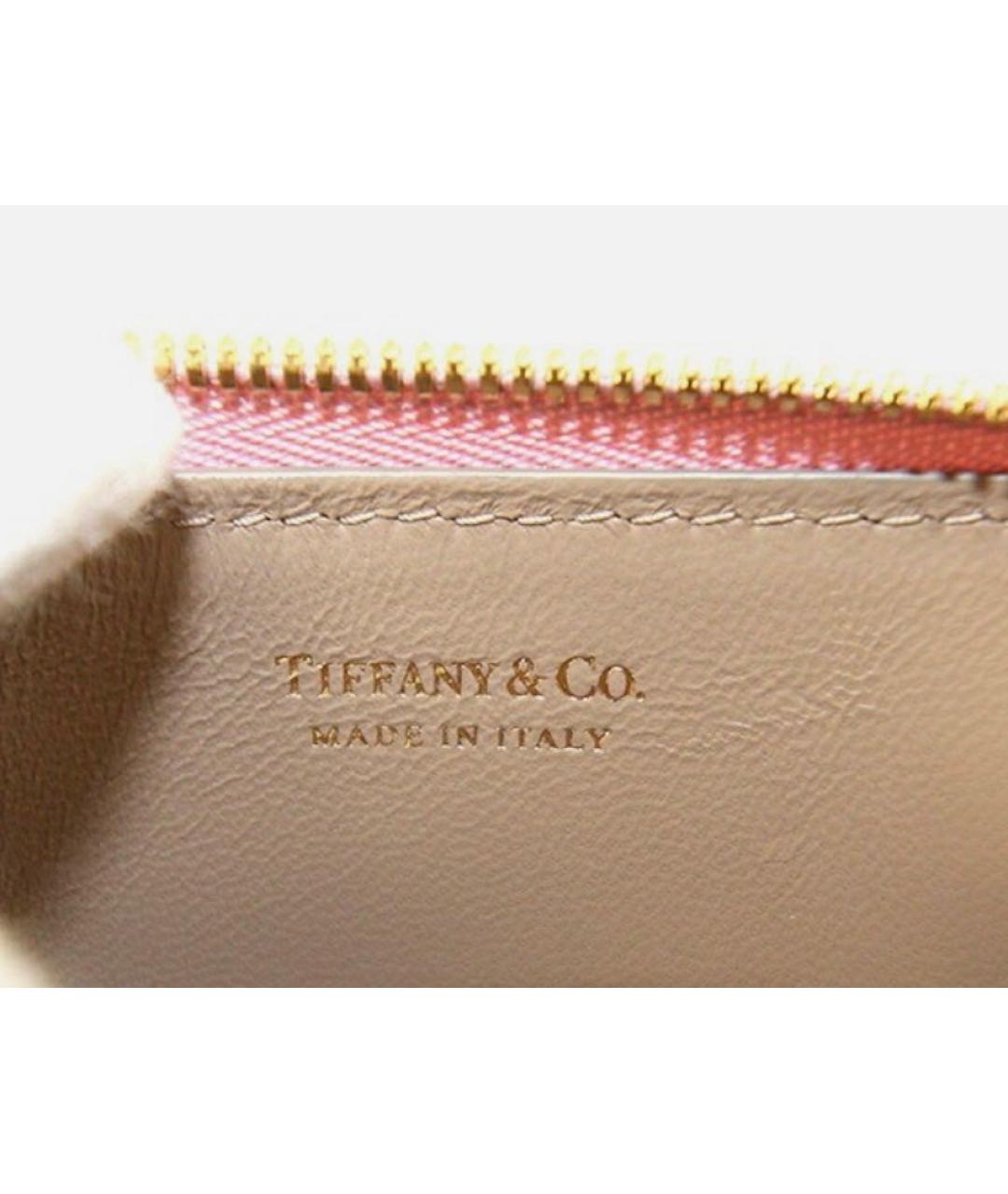 TIFFANY&CO Розовый кожаный кошелек, фото 4