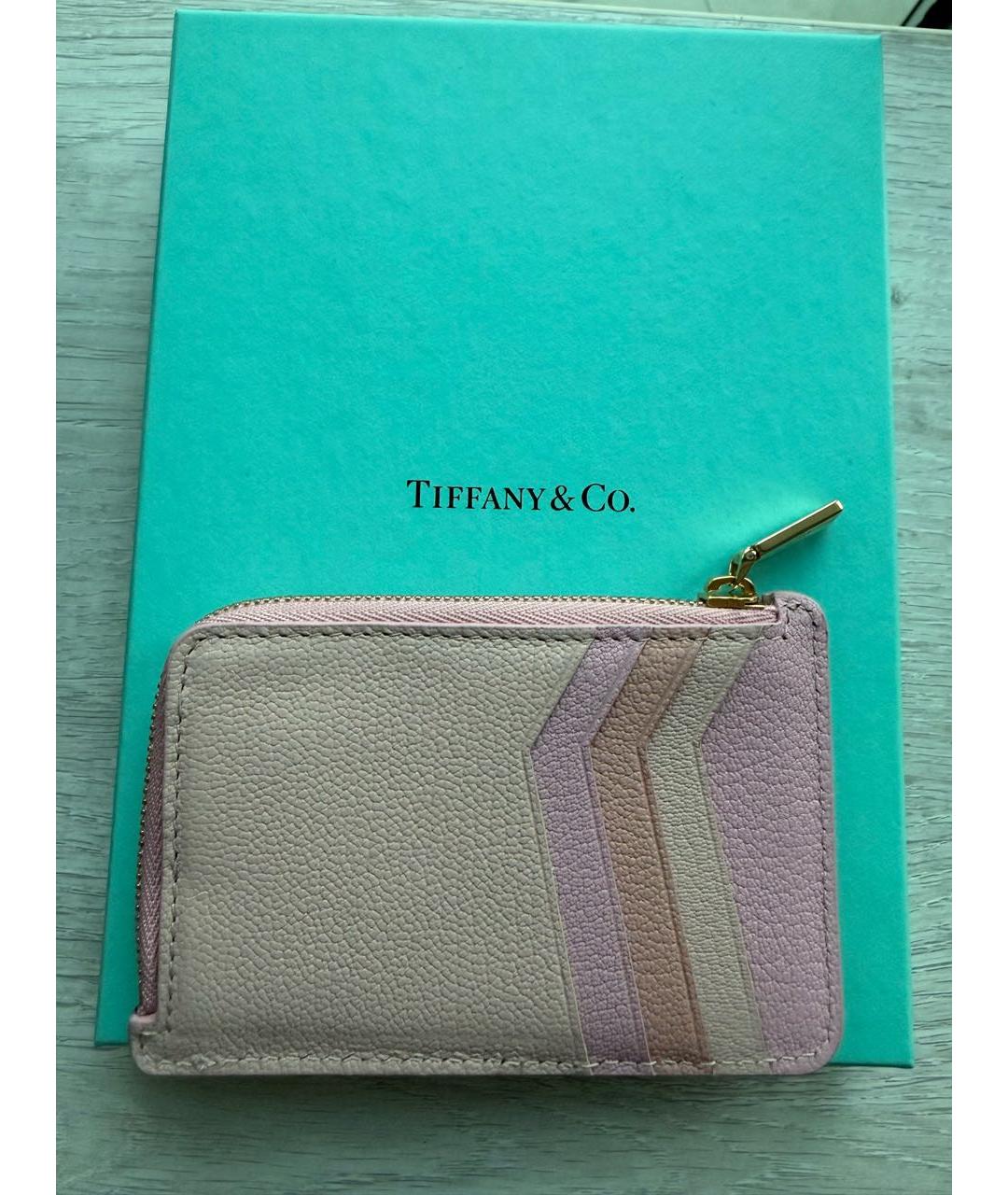 TIFFANY&CO Розовый кожаный кошелек, фото 8