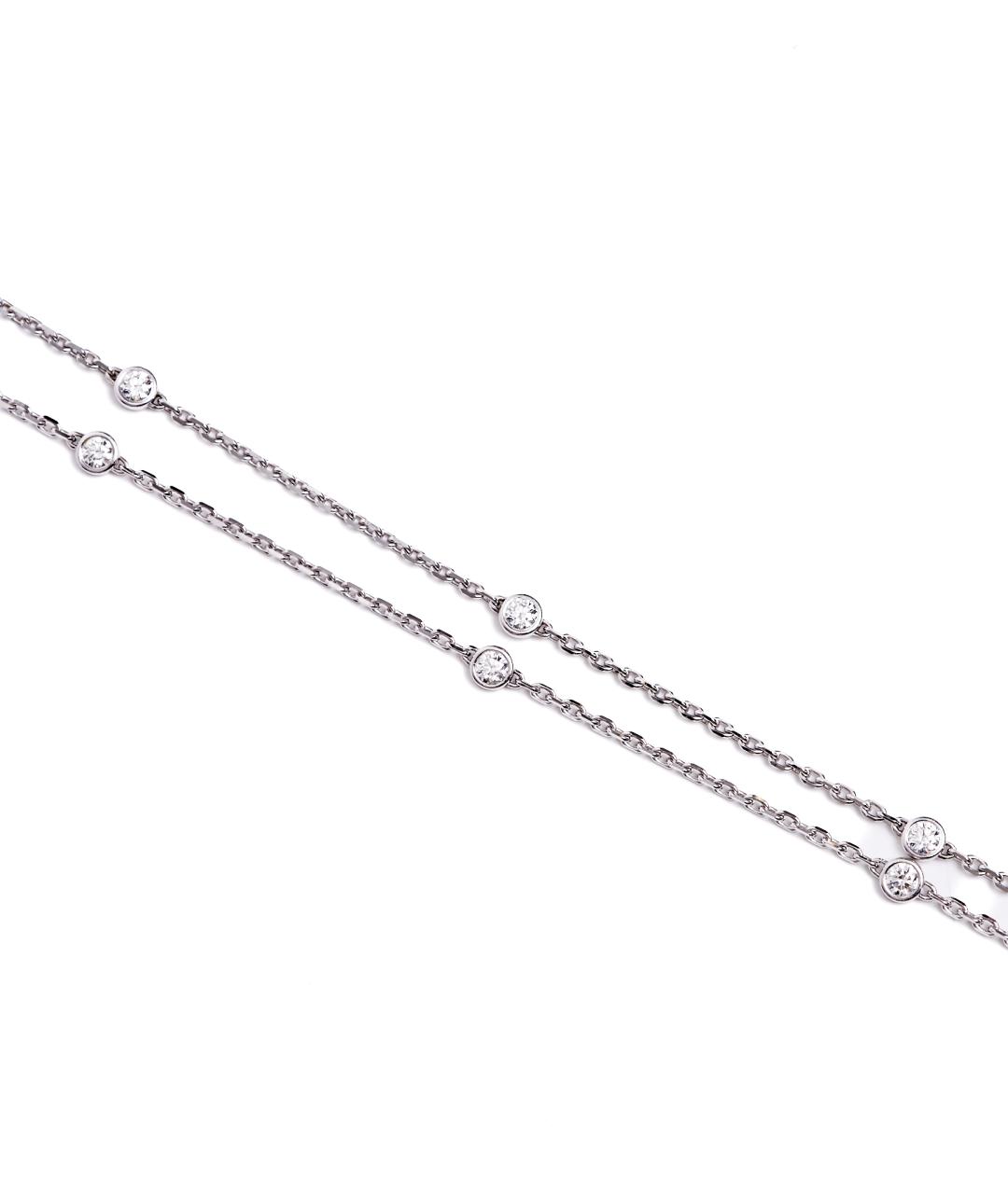 CARTIER Серебряное колье из белого золота, фото 4