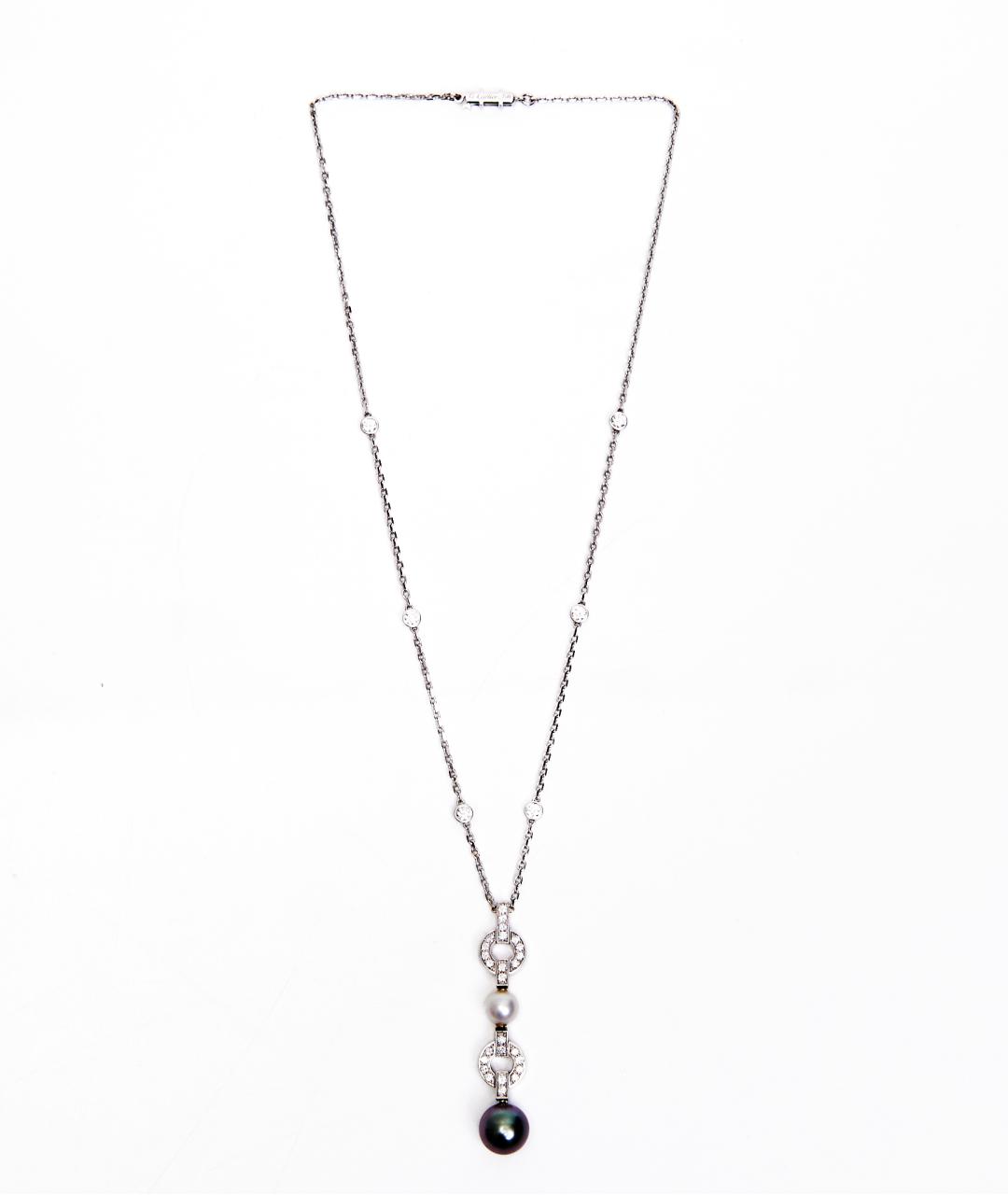 CARTIER Серебряное колье из белого золота, фото 5