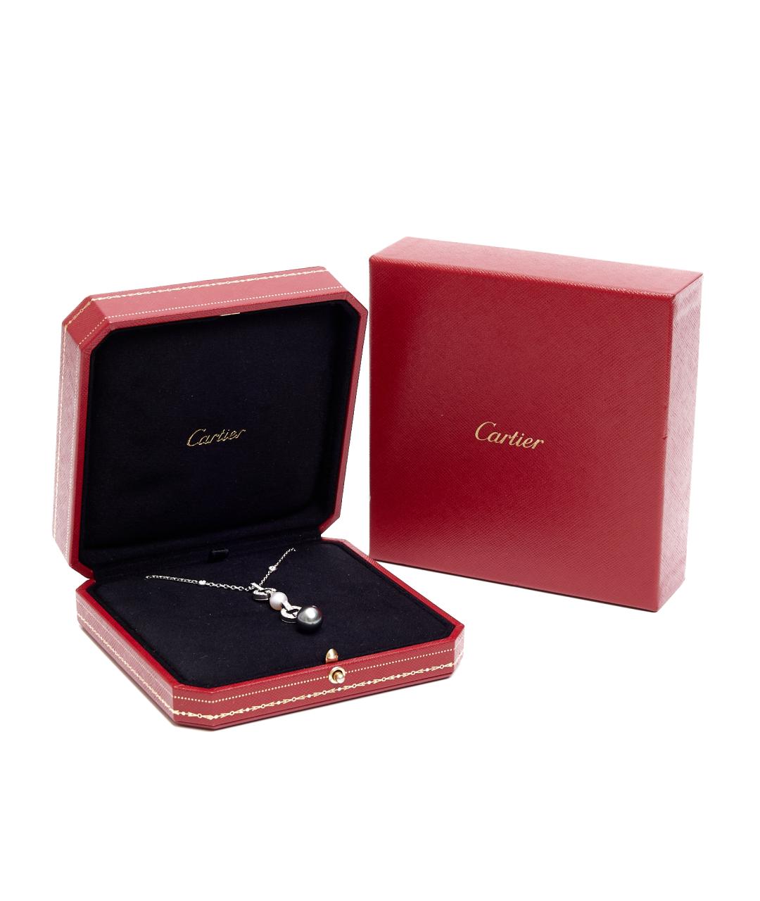 CARTIER Серебряное колье из белого золота, фото 2