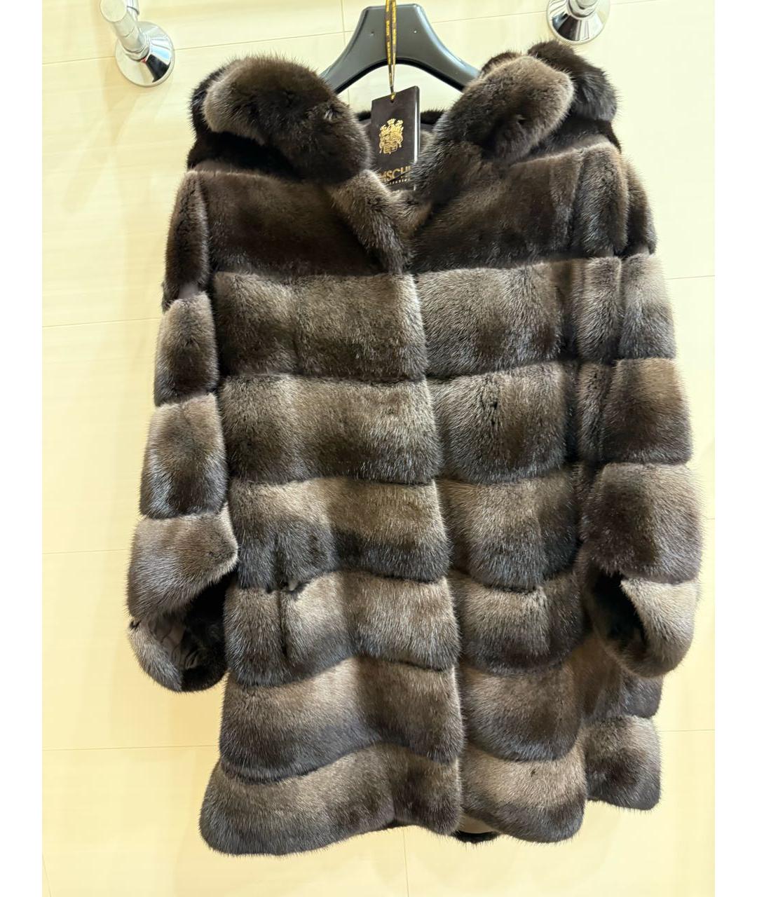 BRASCHI Коричневая меховая шуба, фото 5