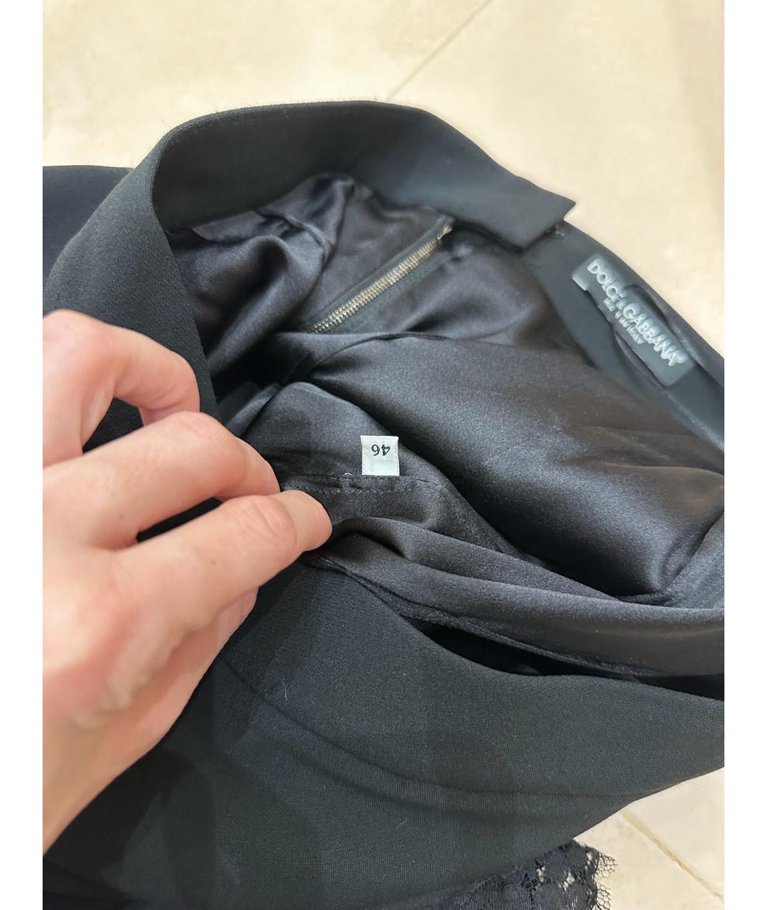 DOLCE&GABBANA Черная юбка миди, фото 2