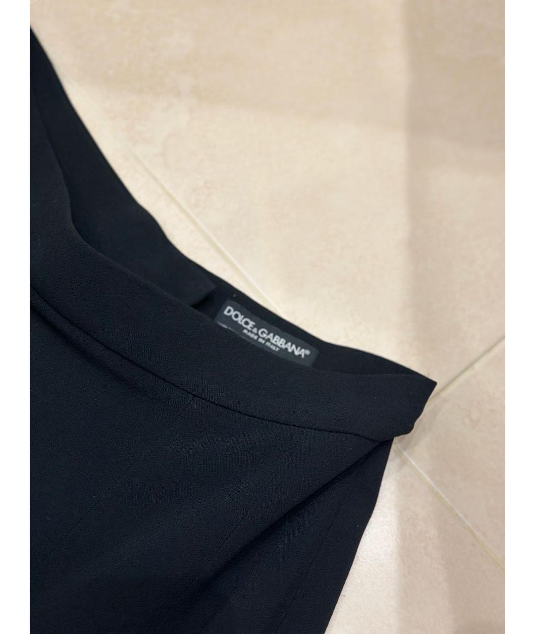 DOLCE&GABBANA Черная юбка миди, фото 4