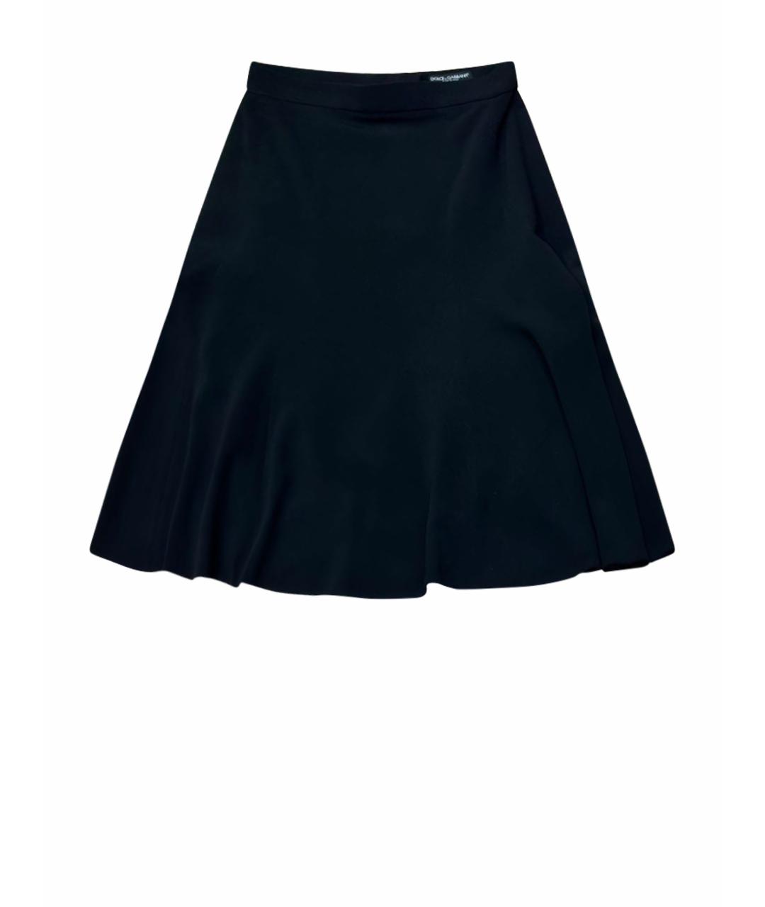 DOLCE&GABBANA Черная юбка миди, фото 1