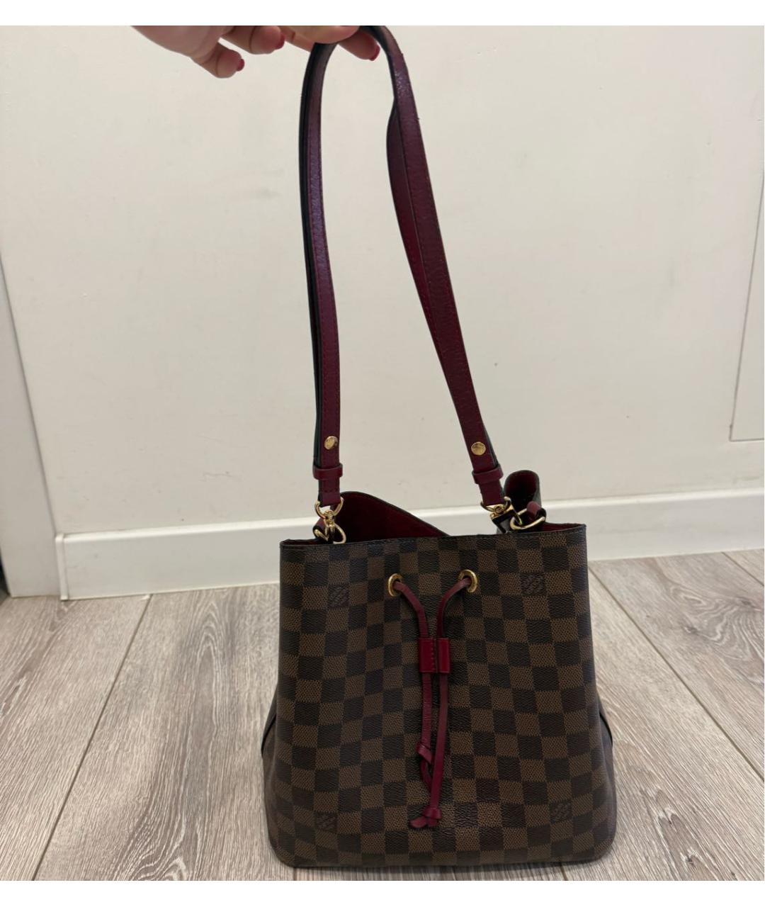 LOUIS VUITTON Коричневая сумка тоут, фото 9