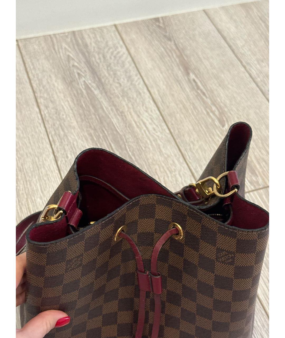 LOUIS VUITTON Коричневая сумка тоут, фото 7