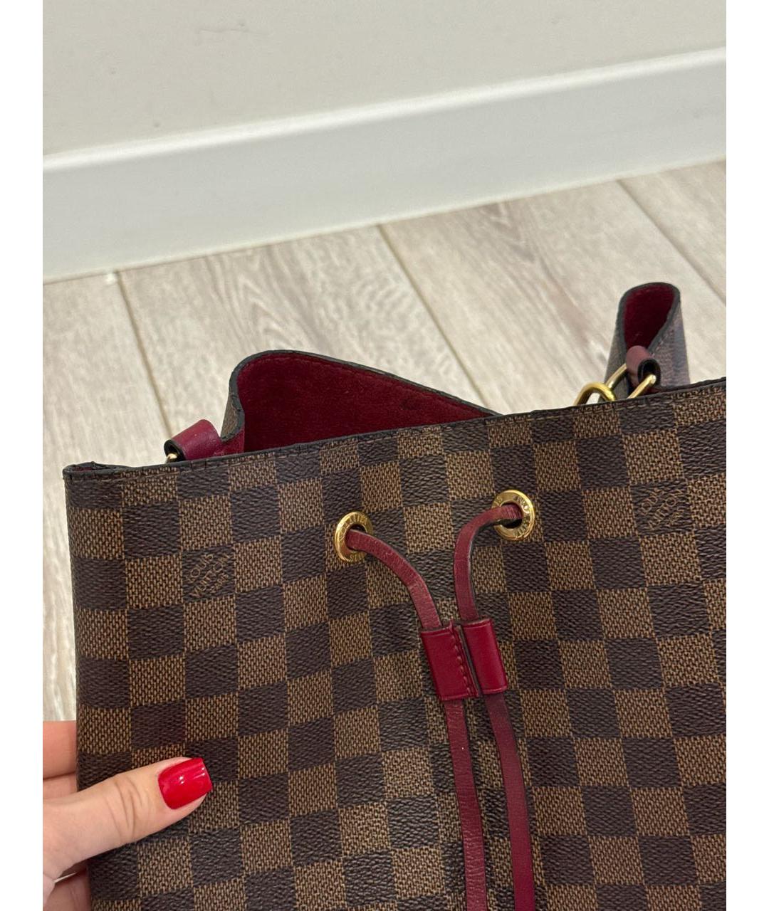 LOUIS VUITTON Коричневая сумка тоут, фото 6