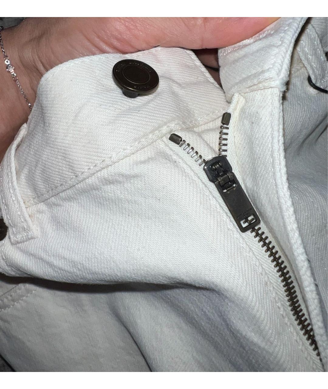 SAINT LAURENT Бирюзовые хлопковые шорты, фото 5