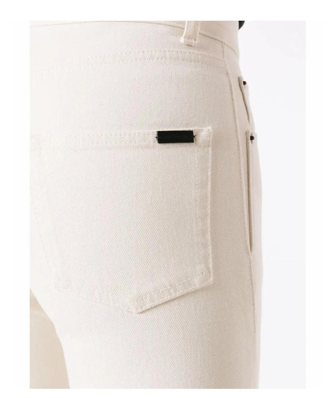 SAINT LAURENT Бирюзовые хлопковые шорты, фото 3