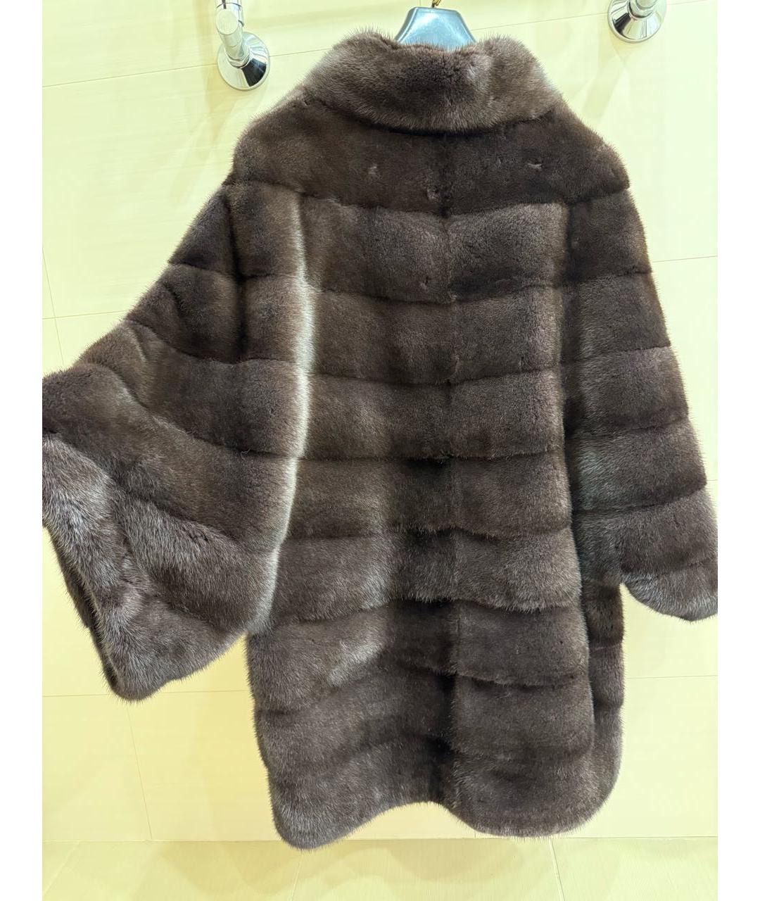 BRASCHI Коричневая меховая шуба, фото 5