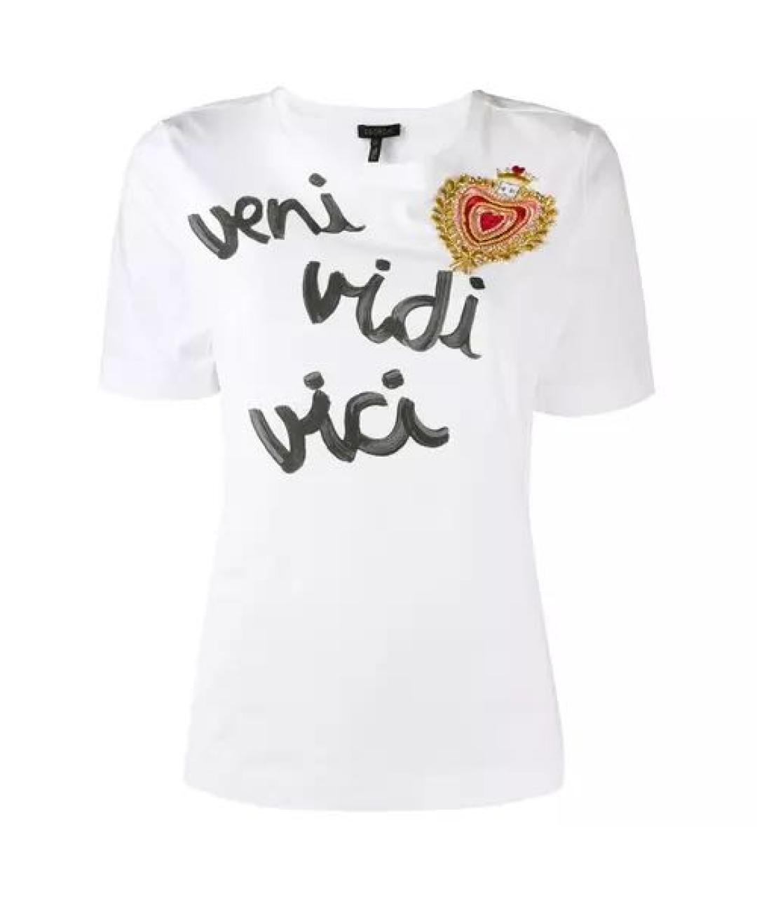 ESCADA Белая хлопковая футболка, фото 9