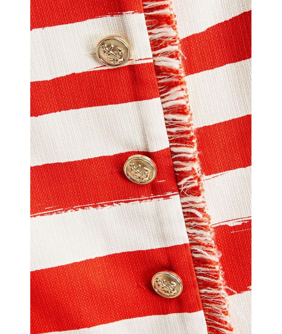 ZIMMERMANN Красная хлопковая юбка мини, фото 6