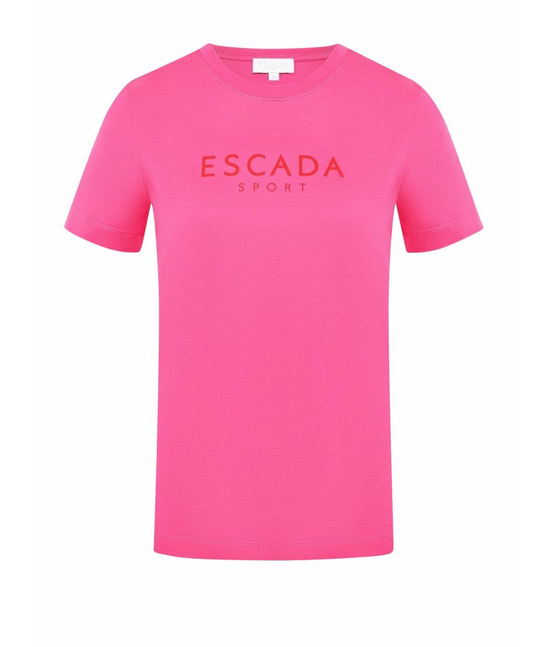 ESCADA Розовая хлопковая футболка, фото 1