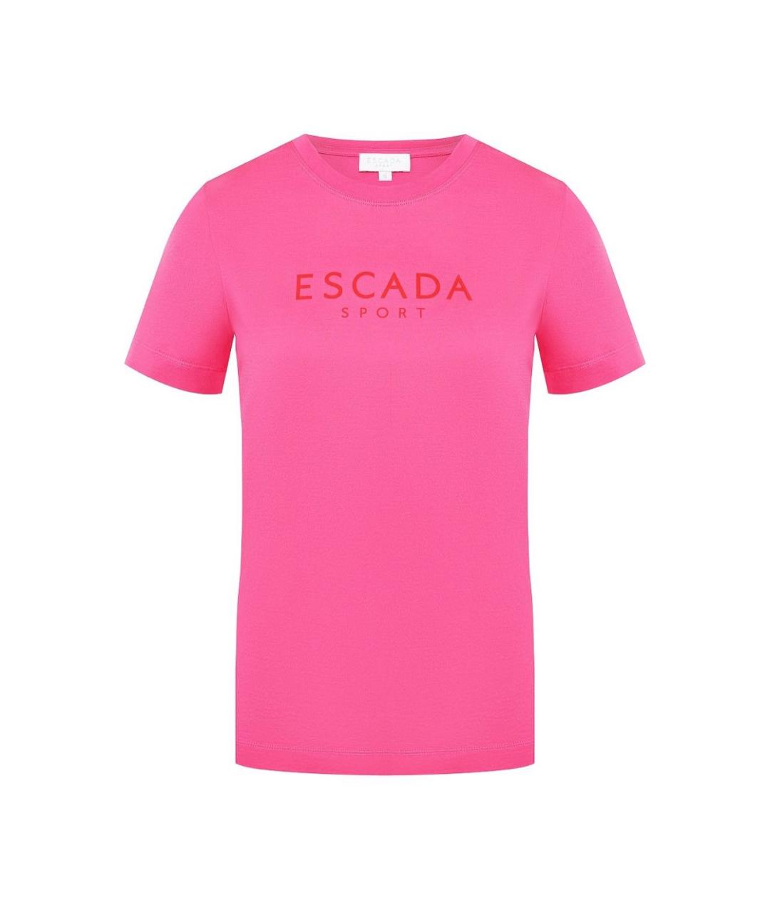 ESCADA Розовая хлопковая футболка, фото 9