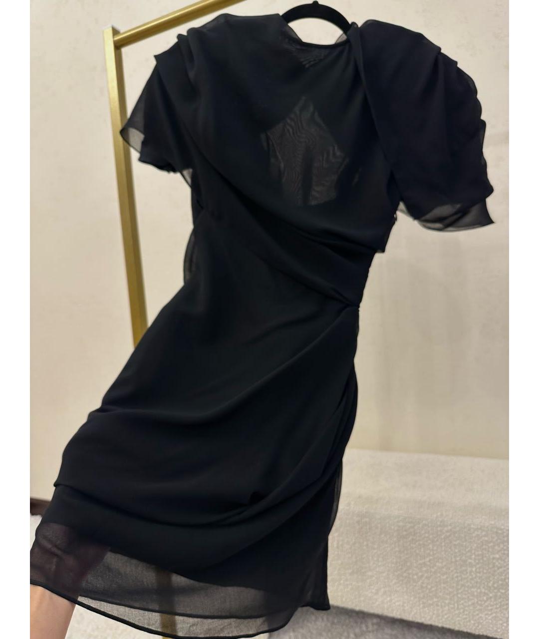 JACQUEMUS Черное полиэстеровое коктейльное платье, фото 4