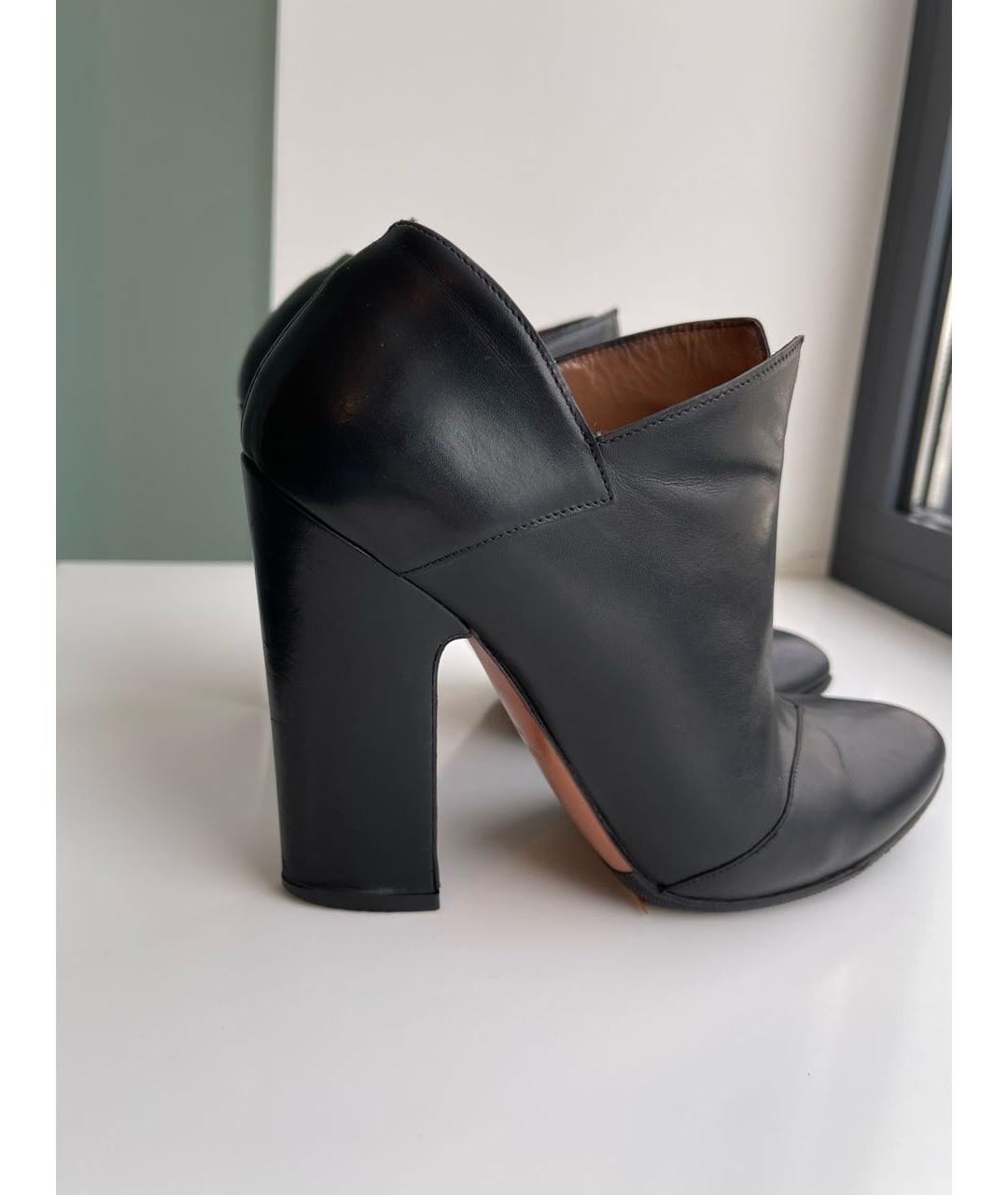 ALAIA Черные кожаные ботильоны, фото 8