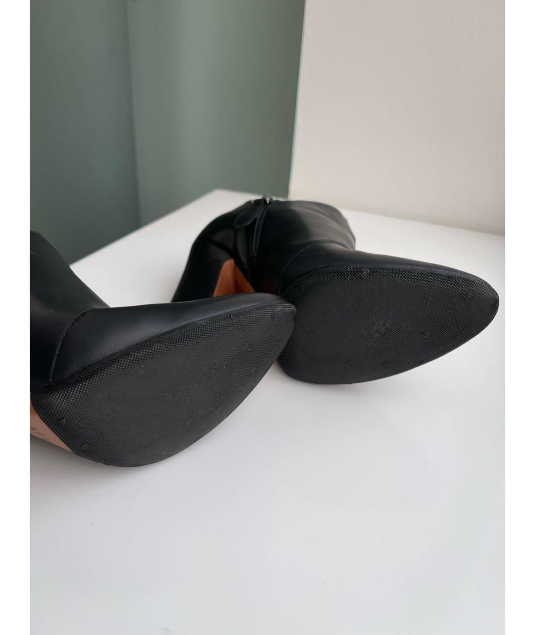 ALAIA Черные кожаные ботильоны, фото 5