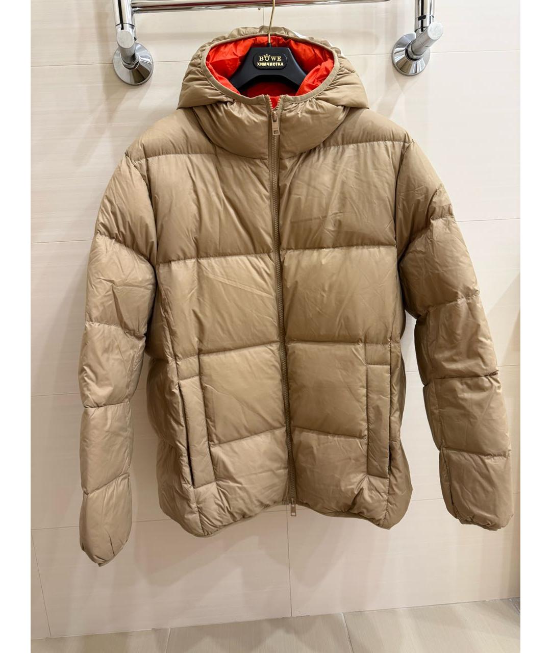 MSGM Бежевый полиэстеровый пуховик, фото 2