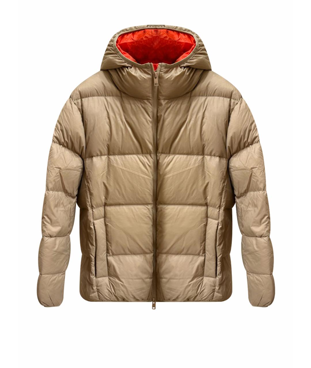 MSGM Бежевый полиэстеровый пуховик, фото 1