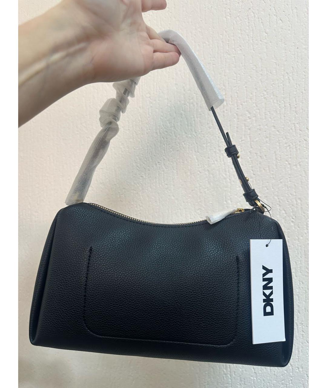 DKNY Черная сумка с короткими ручками, фото 3